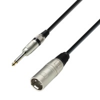 ADAM HALL K3MMP1000 | Cable de Micro de XLR macho a Jack 6,3 mm mono 10 m