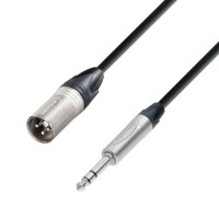 Adam Hall K5BMV0500 | Cable de Micro Neutrik de XLR Macho a Jack 6,3 mm Estéreo 5 Mt